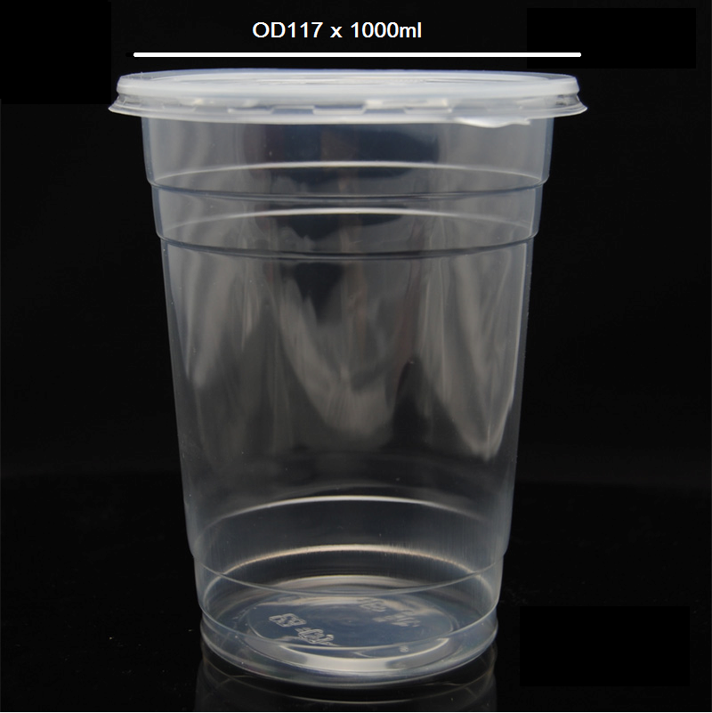 Polypropylene Cups 1000ml for candy or drinking packaging